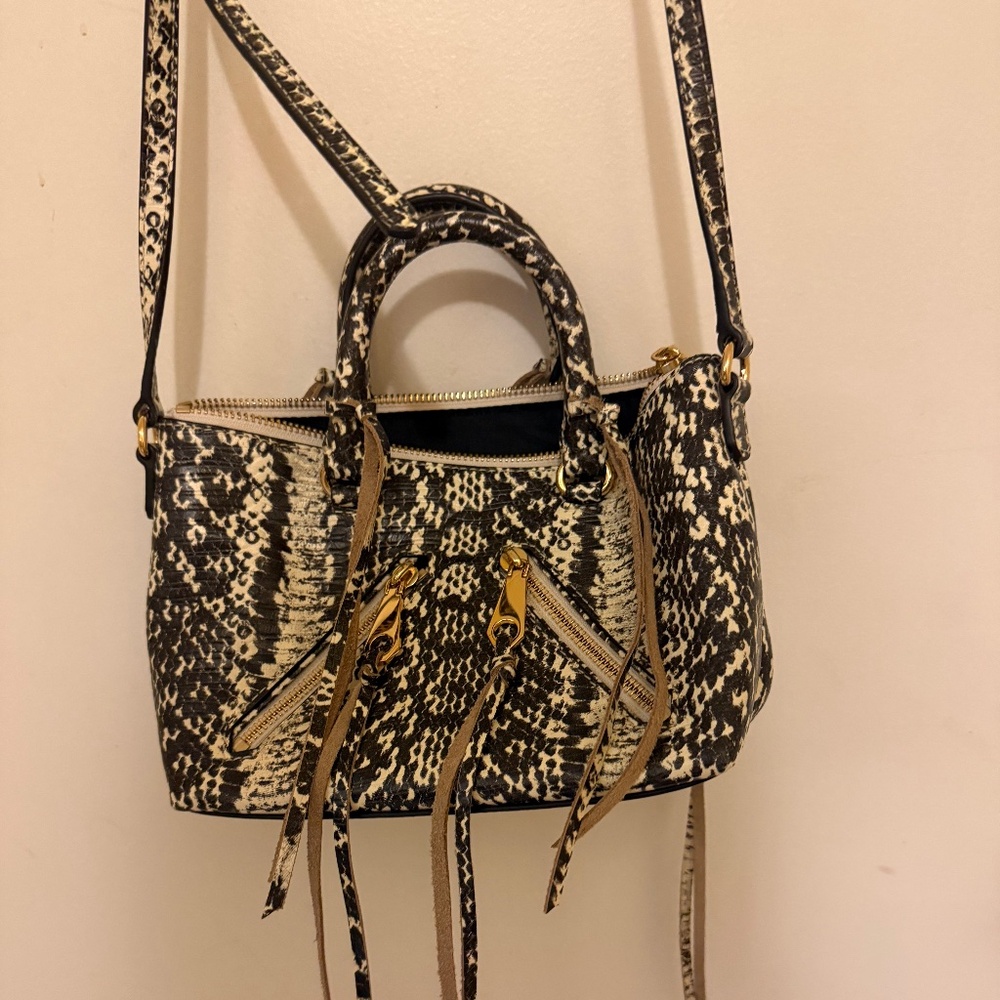 NWOT, REBECCA MINKOFF SNAKESKIN TINY BAG